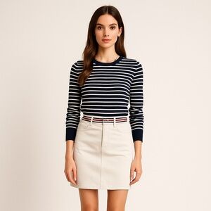 Tommy Hilfiger Beige Khaki Skirt – Size 8